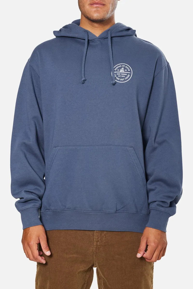 Katin Mens Swell Hoodie Fleece Washed Blue